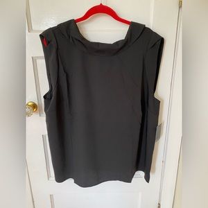 Eloquii black blouse, size 18